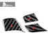 3PCS Carbon Fiber Steering Wheel Voice Button Trim For Corvette C8 2020-2022